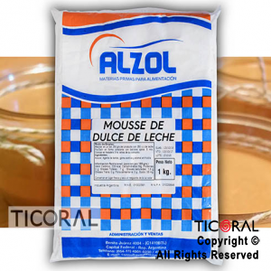 MOUSSE DULCE DE LECHE ALZOL X1KG x 1